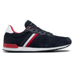 

Снікерcи Tommy Hilfiger Iconic Material Mix Runner FM0FM03470 Desert Sky DW5, Cиній