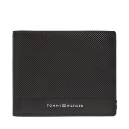 Tommy Hilfiger Velká pánská peněženka Tommy Hilfiger Th Foundation Cc And Coin AM0AM13508 Černá