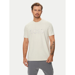 BOSS Boss Majica Jagged 1 50519365 Écru Relaxed Fit