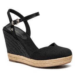 Tommy Hilfiger Espadrilky Tommy Hilfiger Basic Closed Toe High Wedge FW0FW04786 Black BDS
