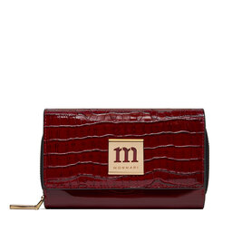 Monnari Liten damplånbok Monnari PUR0220-M05 Red Croco Lacquer