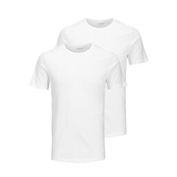 Jack&Jones Jack&Jones 2 marškinėlių komplektas Basic Crew Neck 12133913 Balta Regular Fit