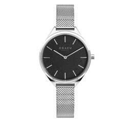 Obaku Klocka Obaku Kaffe V257LHCNMC Silver/Black