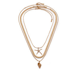 Aldo Σετ 3 κολιέ Aldo Seascharms 13995007 Χρυσό