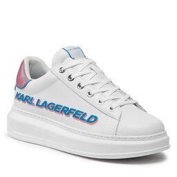 KARL LAGERFELD Αθλητικά KARL LAGERFELD KL52514 01P White Lthr W/Pink