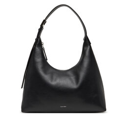 Calvin Klein Borsetta Calvin Klein Hardware Strap Hobo Shoulder Bag K60K613031 Nero