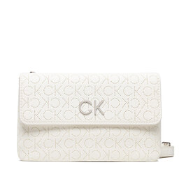 Calvin Klein Borsetta Calvin Klein Re-Lock Dbl Crossbody Bag Perf K60K609399 White YAF