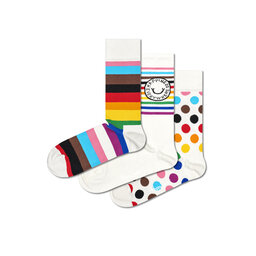 Happy Socks 3er-Set hohe Unisex-Socken Happy Socks XPRE08-1300 Bunt