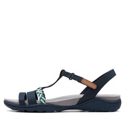 

Босоніжки Clarks Amanda Tealite 26171128 Navy Nubuck, Cиній