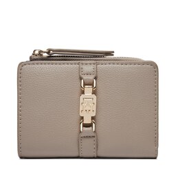 Tommy Hilfiger Portefeuille femme grand format Tommy Hilfiger Th Central Cc And Coin Smooth Taupe PKB
