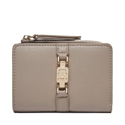 Tommy Hilfiger Veľká dámska peňaženka Tommy Hilfiger Th Central Cc And Coin Smooth Taupe PKB