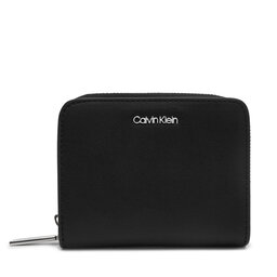 Calvin Klein Portafoglio piccolo da donna Calvin Klein Ck Must Medium Zip Around Wallet K60K611937 Nero