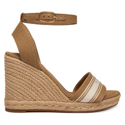 Tommy Hilfiger Espadrilles Tommy Hilfiger High Wedge Espad Webbing FW0FW09342 Beige