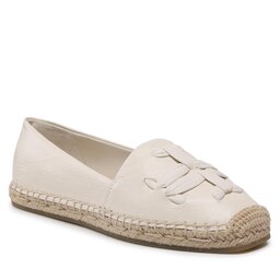 Tory Burch Еспадрили Tory Burch Woven Doublet Aline Espadrille Leather 144042 New Ivory/New Ivory 164