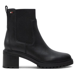 Tommy Hilfiger Μποτάκια με λάστιχο Tommy Hilfiger FW0FW08163 Μαύρο