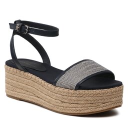 Tommy Hilfiger Espadrillos Tommy Hilfiger Th Woven Platform Sandal FW0FW07345 Space Blue DW6