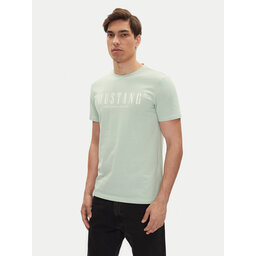 Mustang Mustang T-shirt Austin 1016480 Zelena Regular Fit