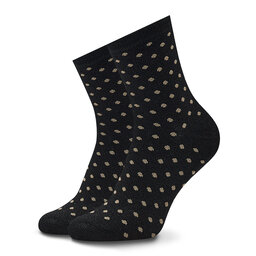 

Високі жіночі шкарпетки Pieces Sebby Glitter 17094859 Pattern Black, Чорний