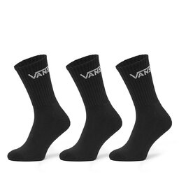 Vans Σετ 3 ζευγάρια ψηλές κάλτσες unisex Vans VN000QBV Μαύρο