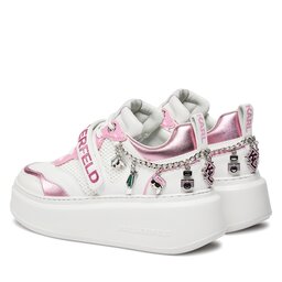 

Снікерcи KARL LAGERFELD KL63544F White Lthr w/Pink 01P, Білий