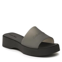 Calvin Klein Šlepetės Calvin Klein Wedge Slide-Transp HW0HW01514 Ck Black BEH