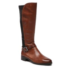 Caprice Kozačky ve vojenském stylu Caprice 9-25509-29 Cognac Comb 313