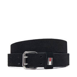 Tommy Jeans Gürtel Tommy Jeans Tjw Square 3.0 Suede AW0AW19300 Schwarz