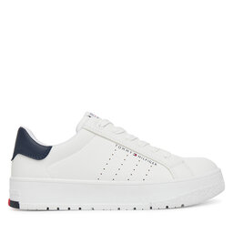 Tommy Hilfiger Сникърси Tommy Hilfiger Low Cut Lace-Up Sneaker T3X9-33856-1355 S Бял