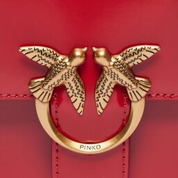 

Сумка Pinko Love One Top Handle Mini Light 100071 A1EN Rosso/Antique Gold R30Q, Червоний