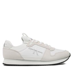 

Снікерcи Calvin Klein Jeans Runner Sock Laceup Ny-Lth Wn YW0YW00840 Bright White YAF, Білий