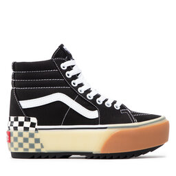 

Снікерcи Vans Sk8-Hi Stacked VN0A4BTW95Y1 Black/Checkerboard, Чорний