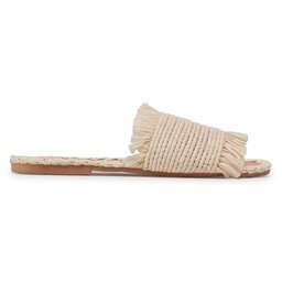 

Шльопанці Manebi Leather Sandals S 1.5 Y0 Natural Fringed, Бежевий