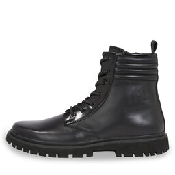 

Черевики Calvin Klein Jeans Eva Mid Laceup Boot Lth YM0YM00837 Triple Black 0GT, Чорний