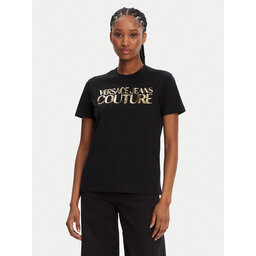 Versace Jeans Couture Versace Jeans Couture Marškinėliai 78HAHE02 Juoda Regular Fit