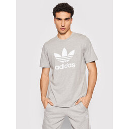 adidas adidas Marškinėliai adicolor Classics Trefoil H06643 Pilka Regular Fit