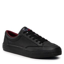 Tommy Jeans Tenisice Tommy Jeans Skate Leather Vulc EM0EM00881 Black BDS