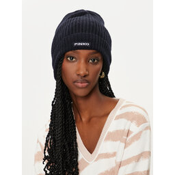 PINKO Căciulă Pinko Lambkin Cuffia AI 24-25 BLK01 104489 A1CH Bleumarin