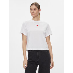 Tommy Jeans Tommy Jeans T-Shirt Badge DW0DW17391 Weiß Boxy Fit