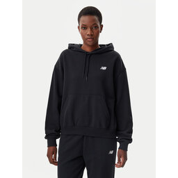 New Balance New Balance Marškinėliai Essentials WT41502 Juoda Relaxed Fit