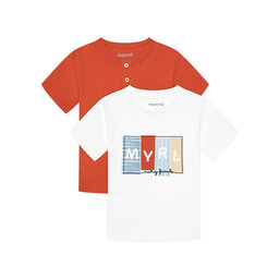 Mayoral Mayoral Σετ 2 T-Shirts 1060 Έγχρωμο Regular Fit