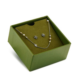 Tory Burch Set ogrlica i naušnice Tory Burch 165322 Srebrna
