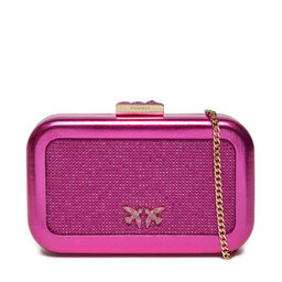 PINKO Torebka Pinko Greta BOX Pelle Laminata 103515 A1WD N17Y Różowy