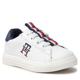 Tommy Hilfiger Сникърси Tommy Hilfiger Low Cut lace-Up Sneaker T1B9-32457-1355 M White/Blue X336