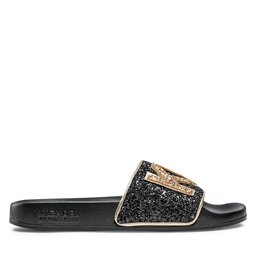 

Шльопанці MICHAEL Michael Kors Gilmore Slide 40F2GMFA2D Blk/Gold, Чорний