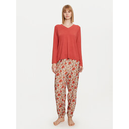 Selmark Selmark Pyjama Flores P6973 Orange Regular Fit
