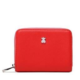 TOUS Малък дамски портфейл TOUS Monedero M. New Dubai 2001690017 Червен