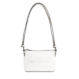 Calvin Klein Jeans Handtasche Calvin Klein Jeans Sculpted Camera Pouch21 Mono K60K610681 White/Silver Logo 0LI