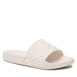 Tommy Hilfiger Šľapky Tommy Hilfiger Th Monogram Pool Slide FW0FW06987 Feather White AF4