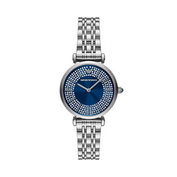 Emporio Armani Zegarek Emporio Armani Gianni T-Bar AR11627 Srebrny