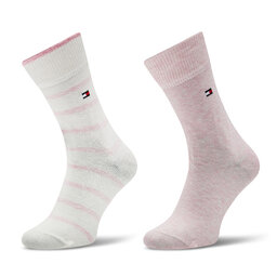 Tommy Hilfiger 2er-Set hohe Kindersocken Tommy Hilfiger 701229939 Rosa
